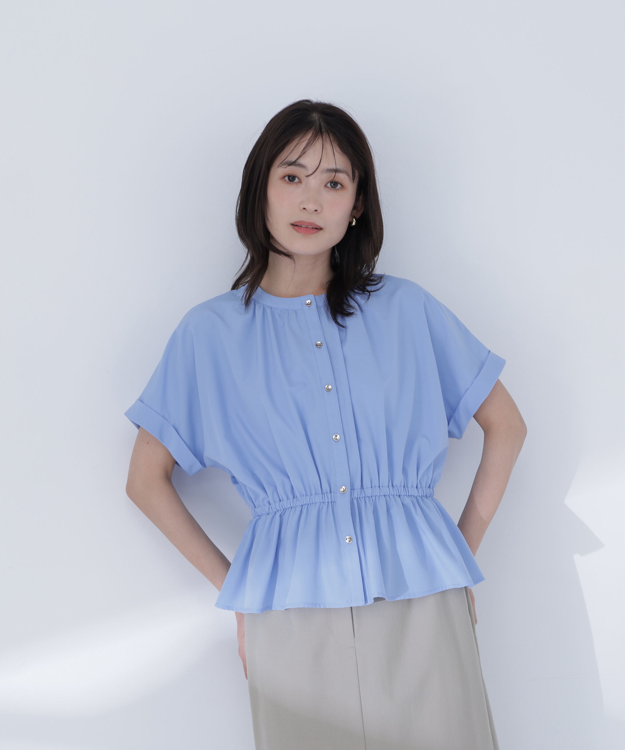  「きゅっとふわっと。全部盛りブラウス」|シャツ・ブラウス|