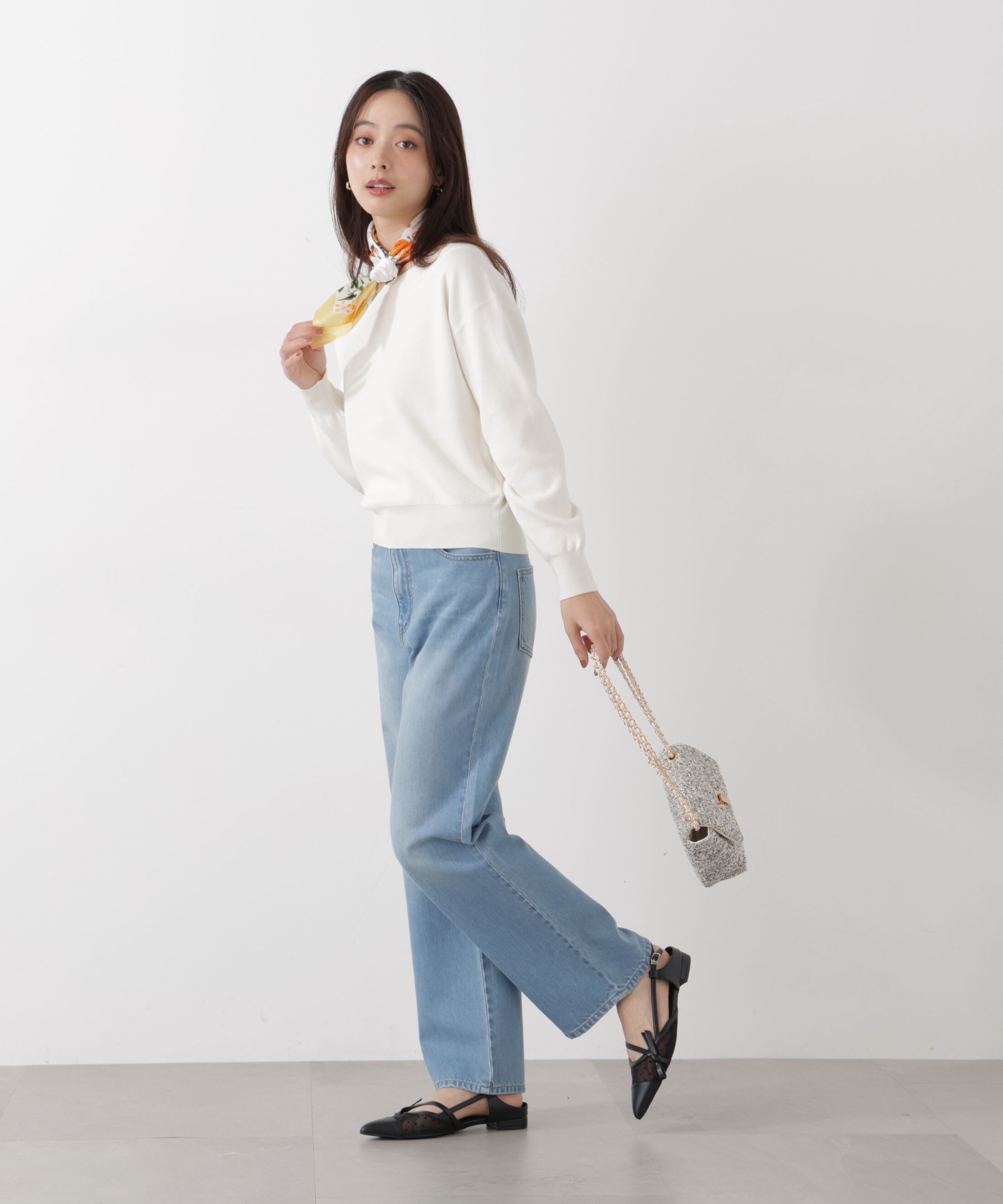 PROPORTION BODY DRESSING「〈a/mie〉テンセルストレートデニムパンツ　26SS」|その他|