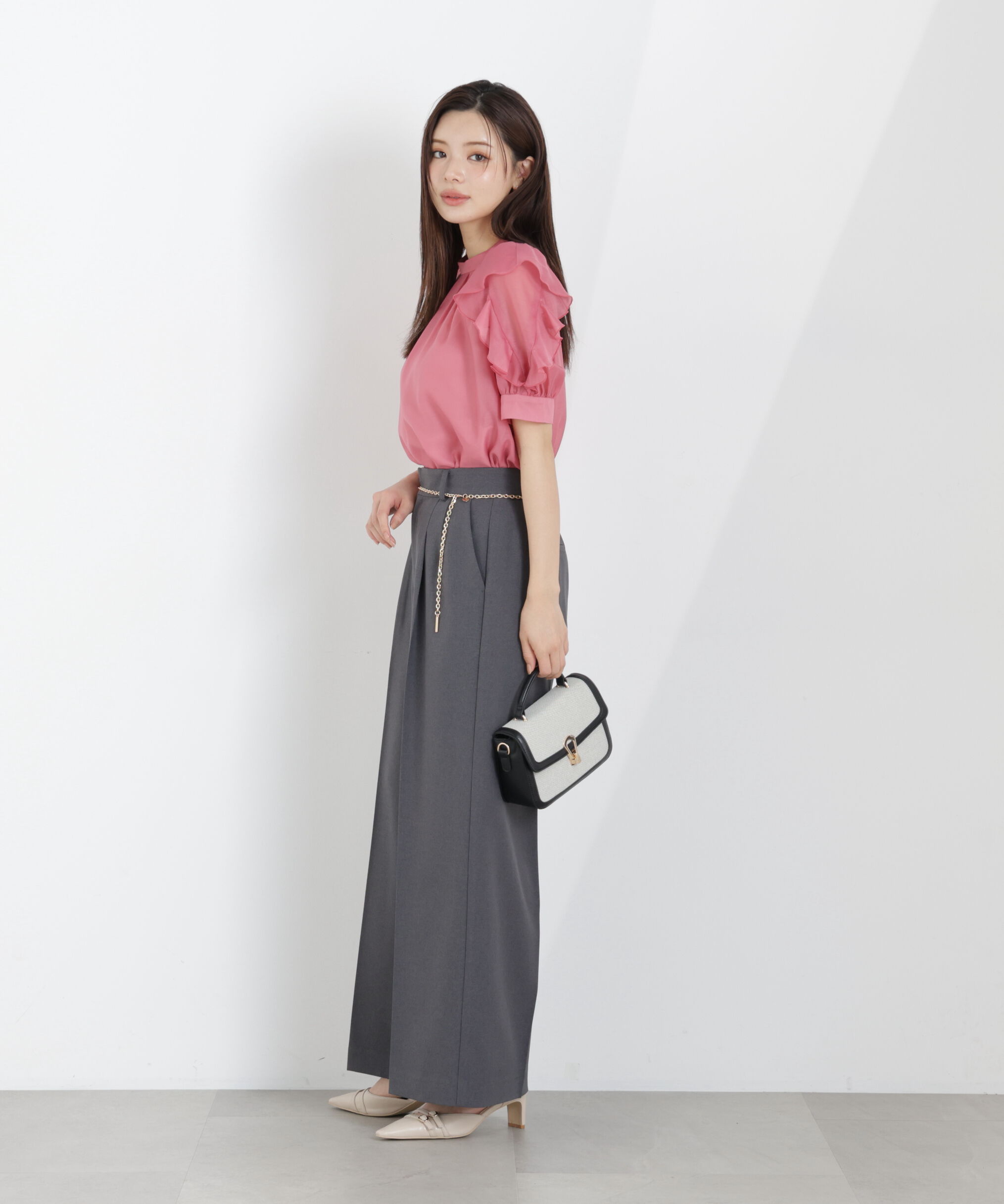 PROPORTION BODY DRESSING「チェーン付きワイドパンツ　26SS」|その他|