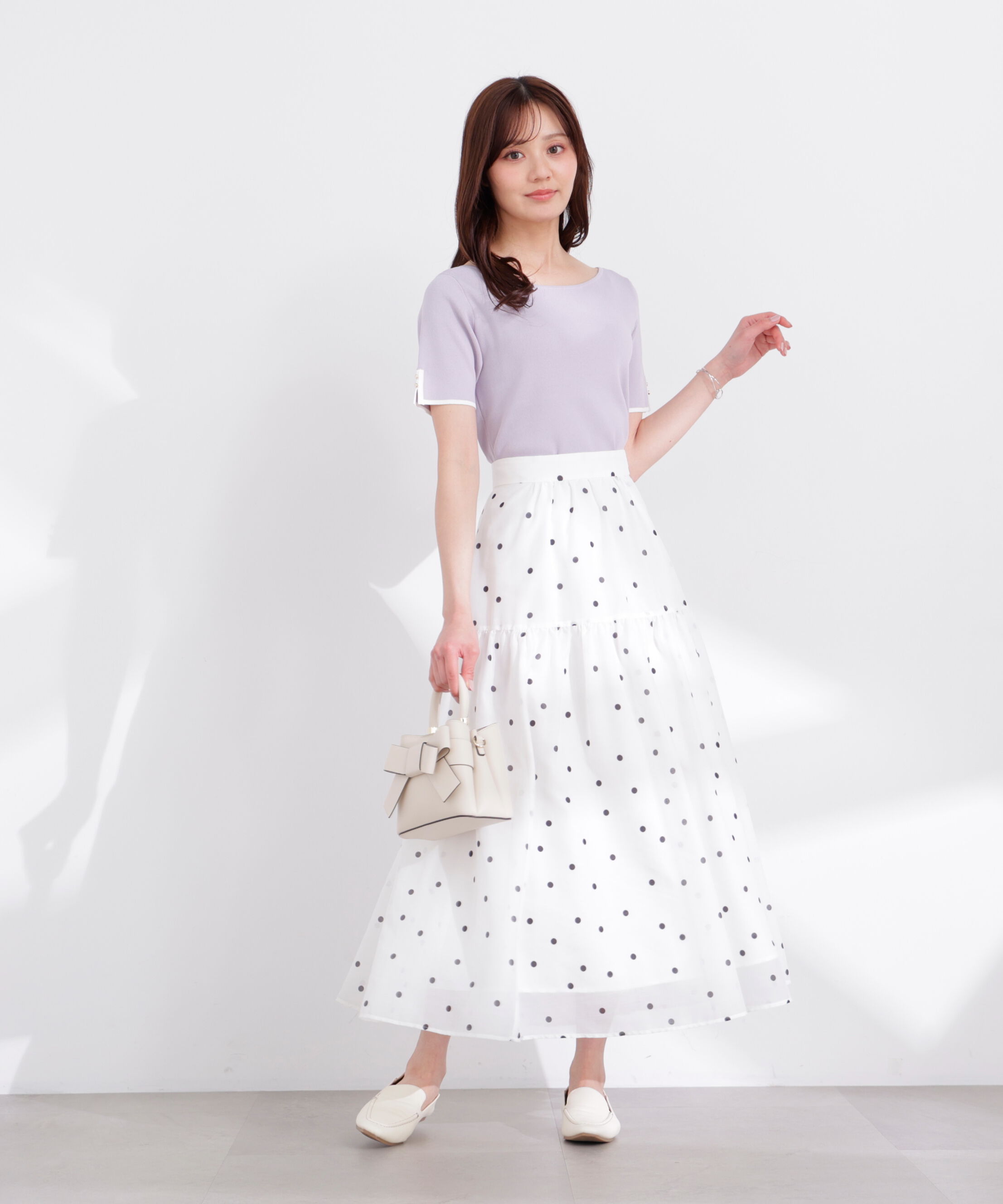 PROPORTION BODY DRESSING「5分袖ベーシックニット 26SS」|ニット・セーター|