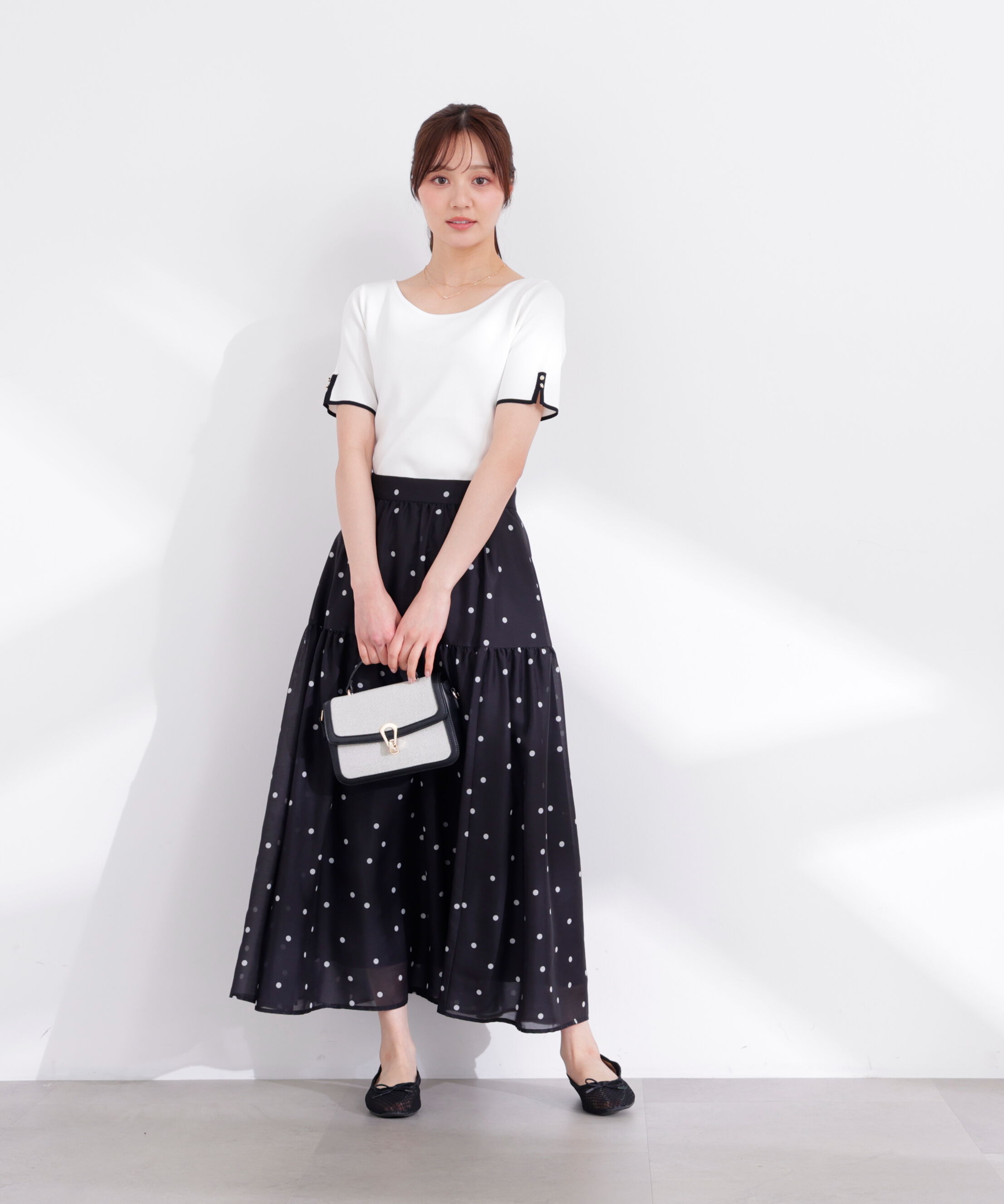 PROPORTION BODY DRESSING「5分袖ベーシックニット 26SS」|ニット・セーター|