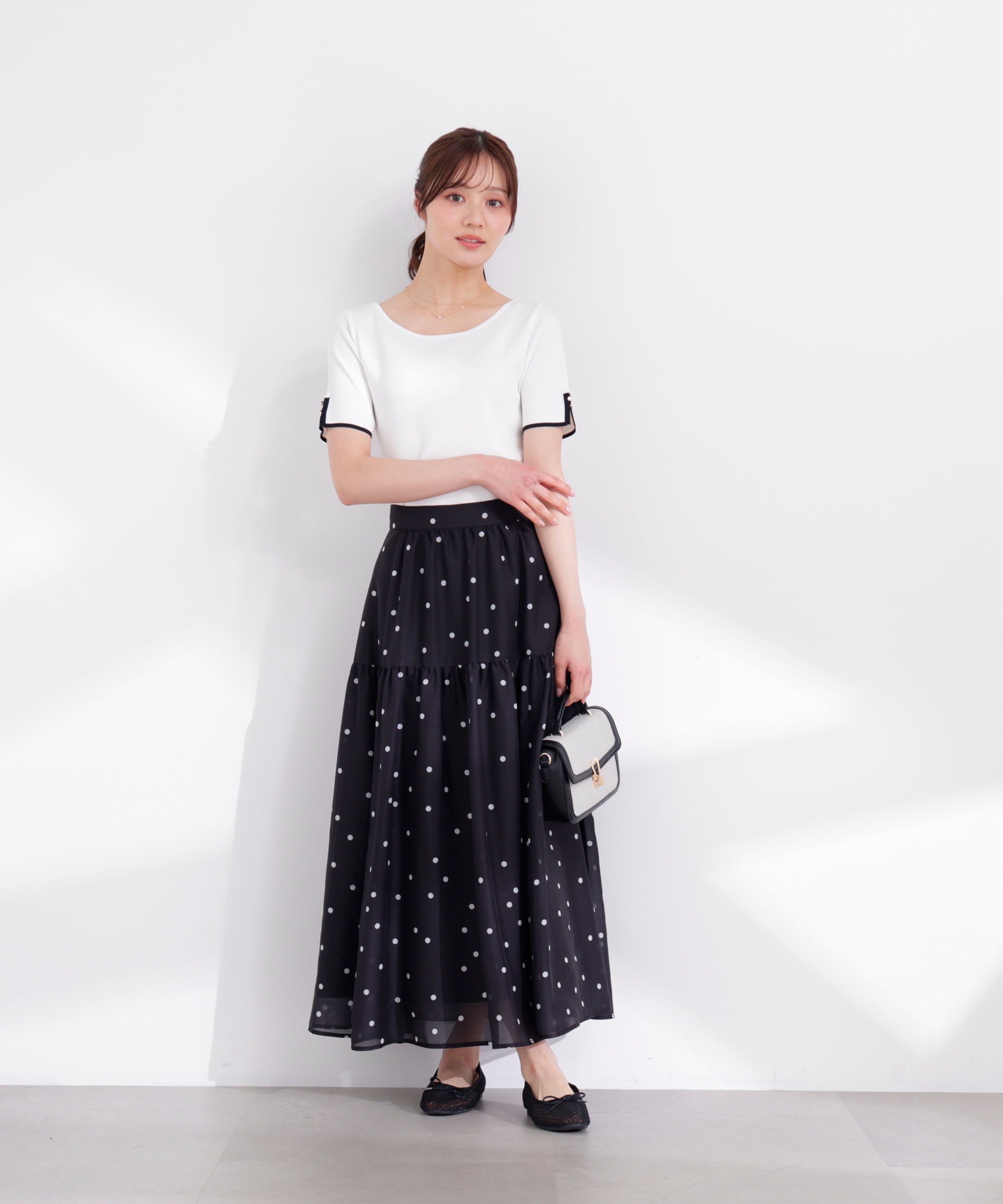 PROPORTION BODY DRESSING「5分袖ベーシックニット 26SS」|ニット・セーター|