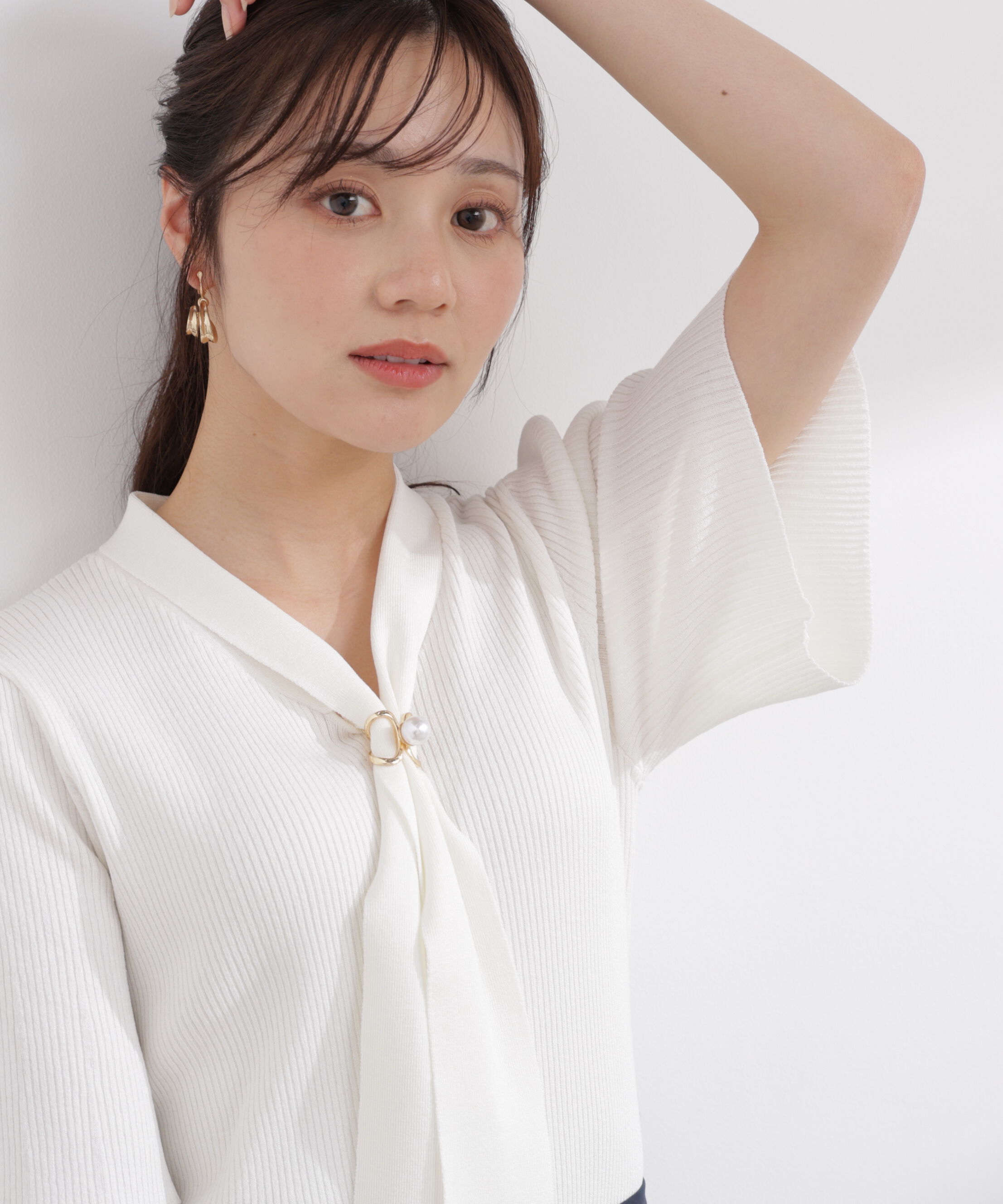 PROPORTION BODY DRESSING「3wayタイ付きニット 26SS」|ニット・セーター|