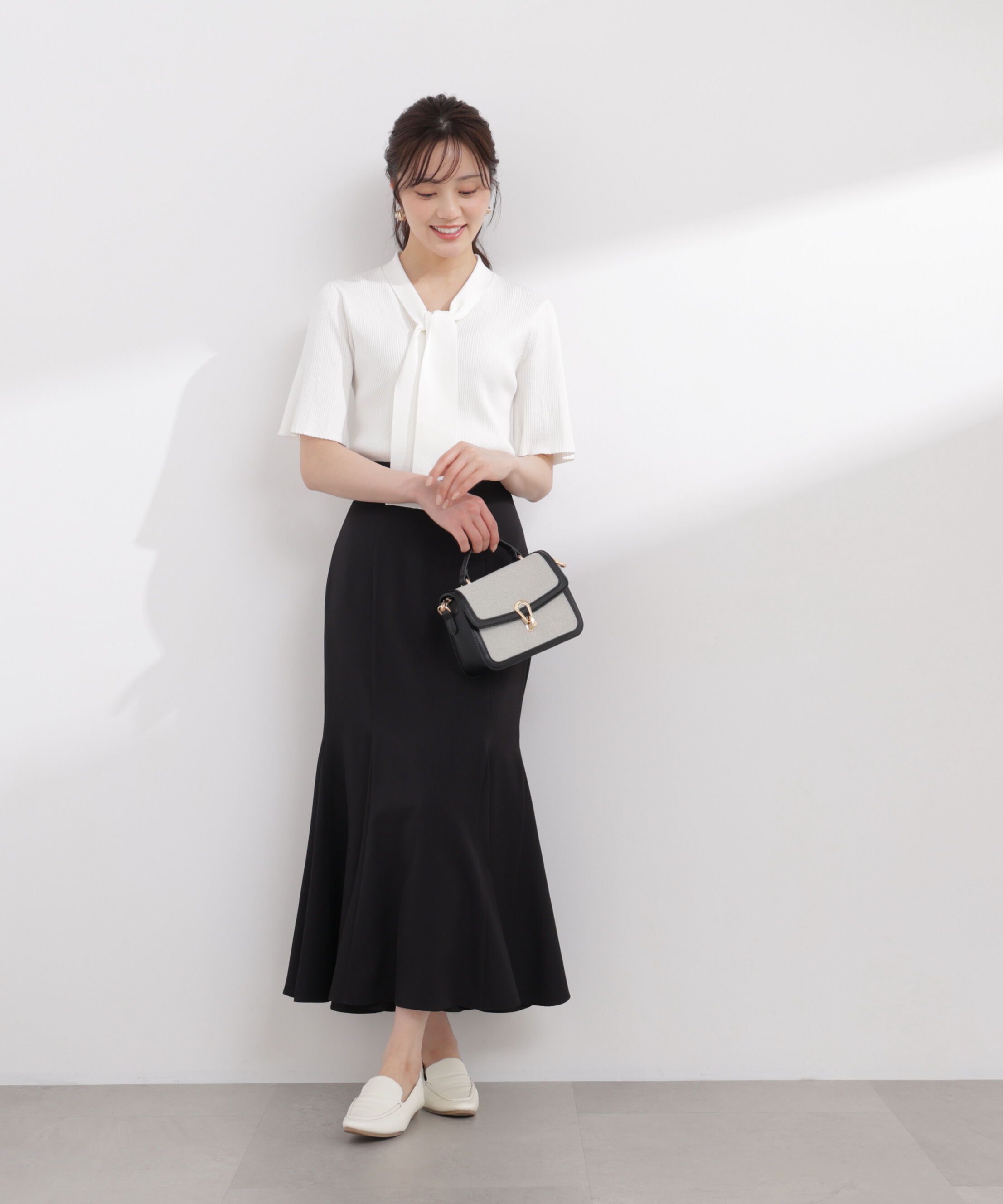 PROPORTION BODY DRESSING「3wayタイ付きニット 26SS」|ニット・セーター|