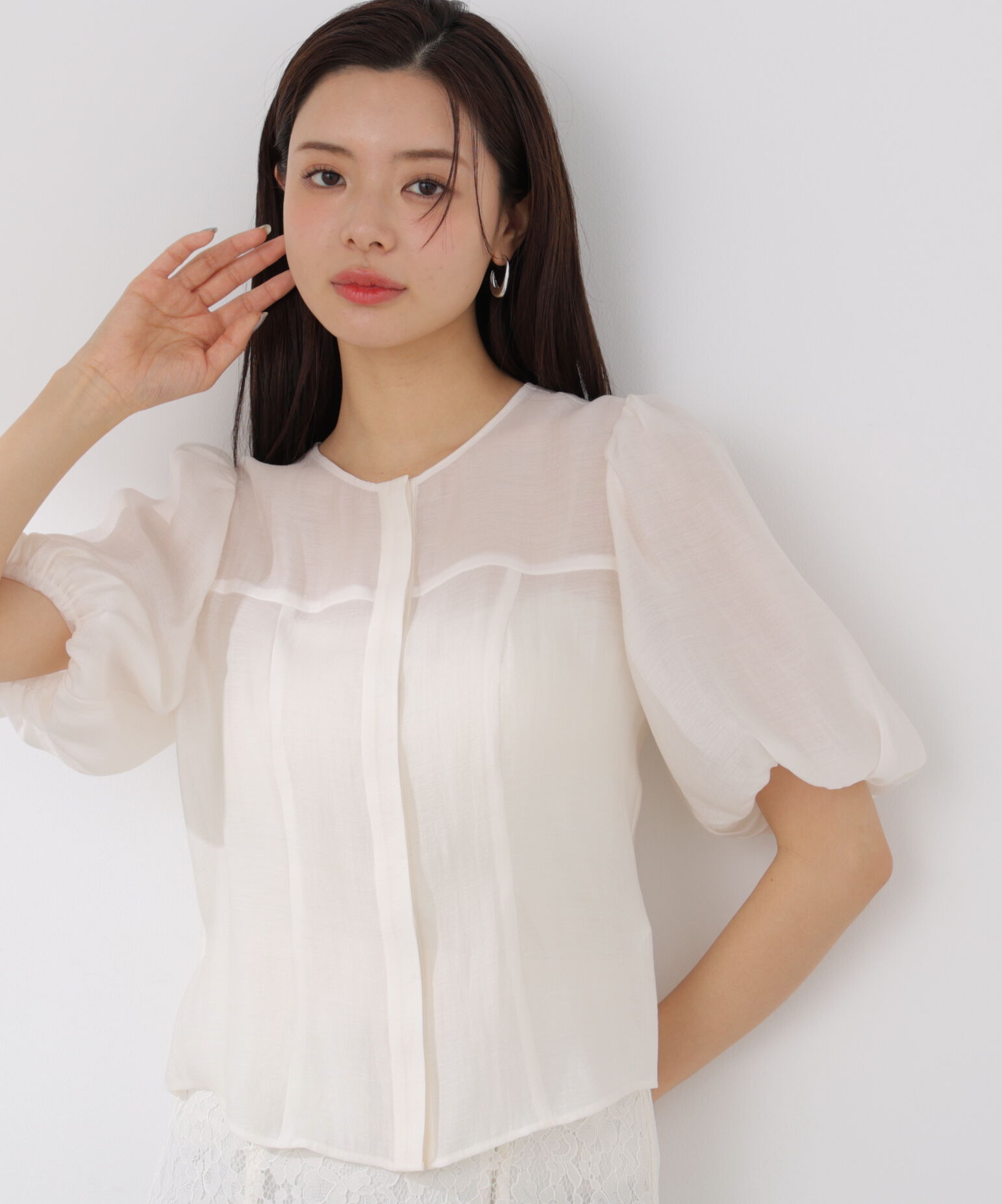 PROPORTION BODY DRESSING「バルーンスリーブレディブラウス 26SS」|シャツ・ブラウス|