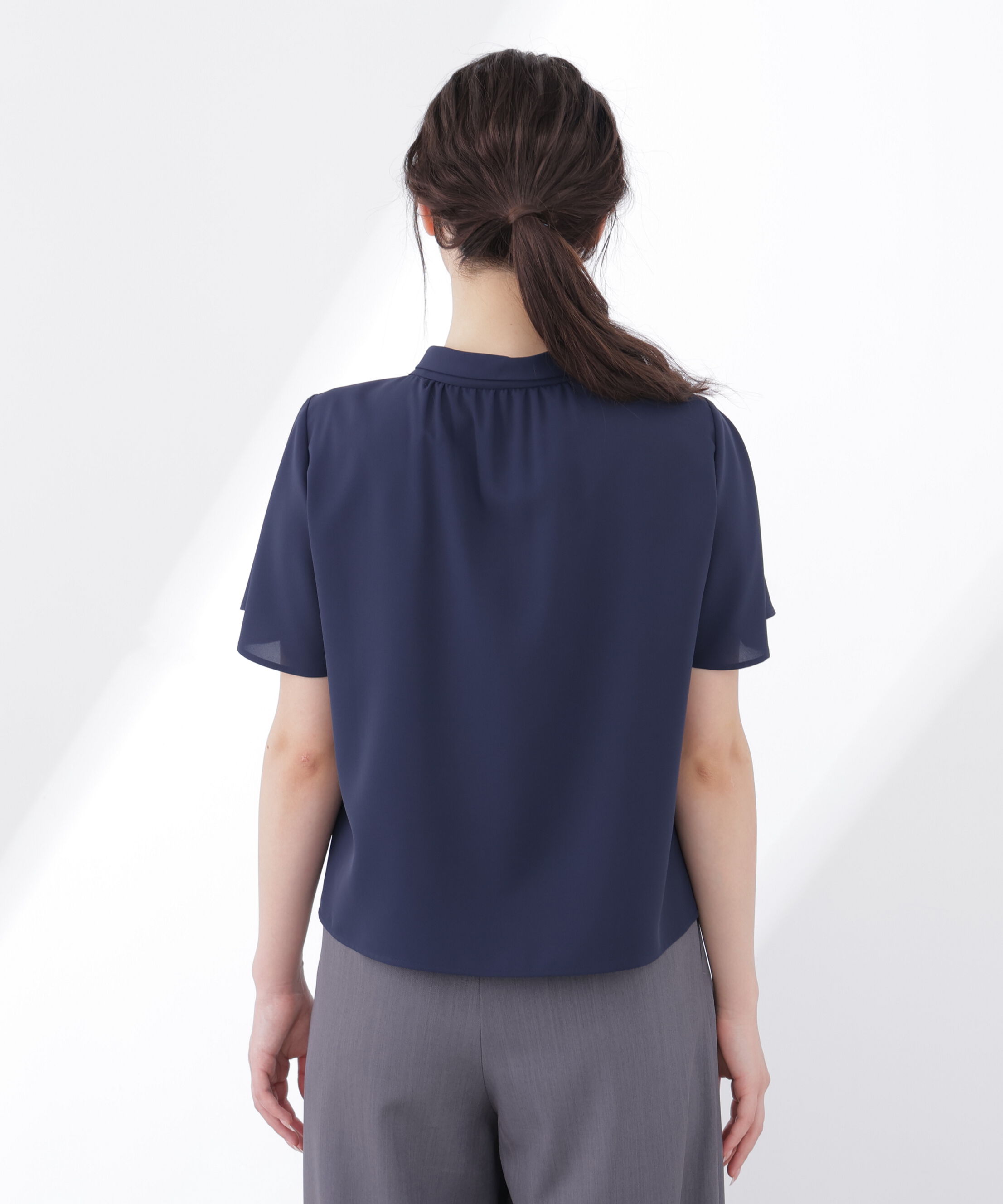 PROPORTION BODY DRESSING「チェーン付きフリルタイブラウス」|シャツ・ブラウス|