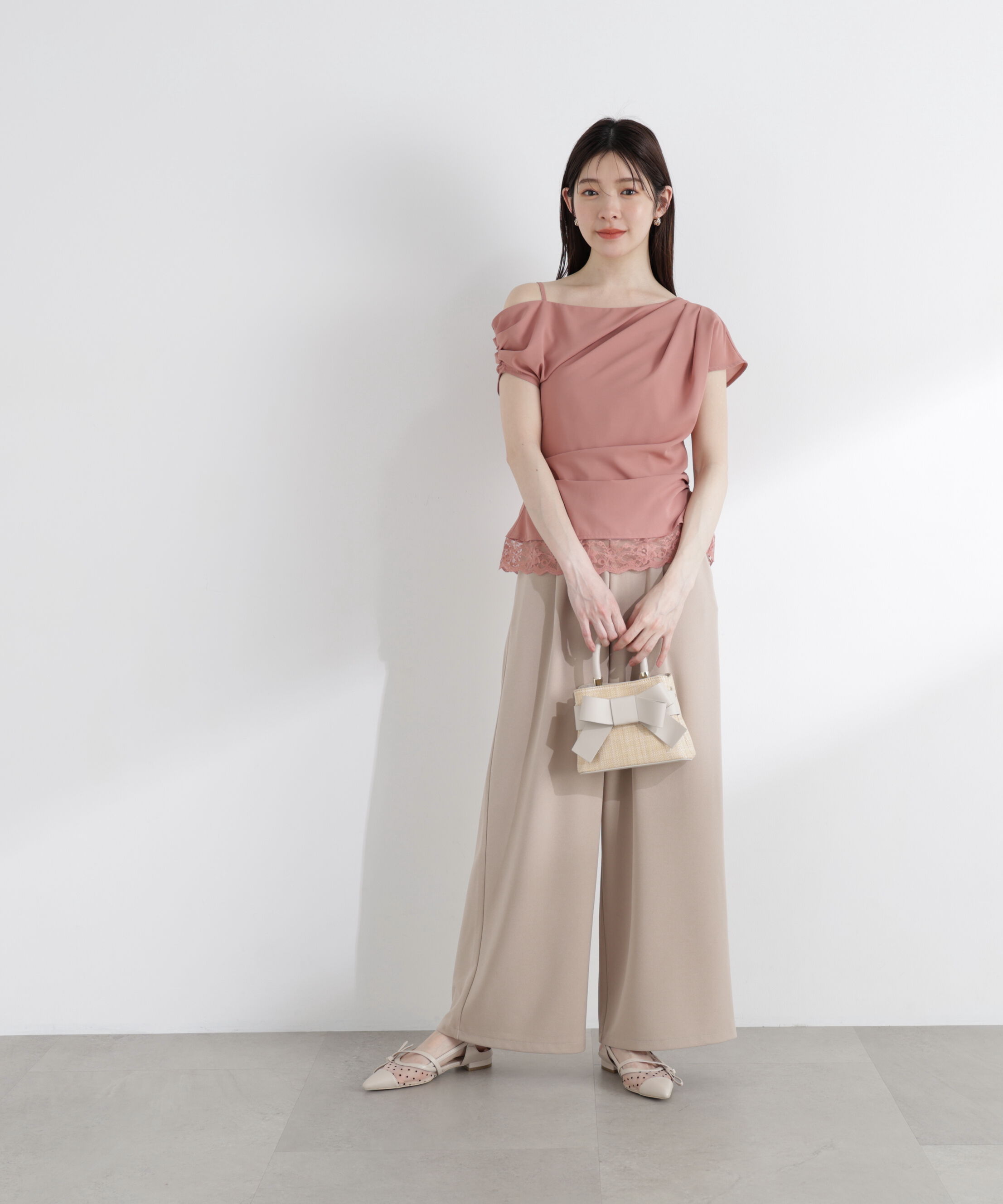 PROPORTION BODY DRESSING「〈a/mie〉カットジョーゼットイージーパンツ」|その他|