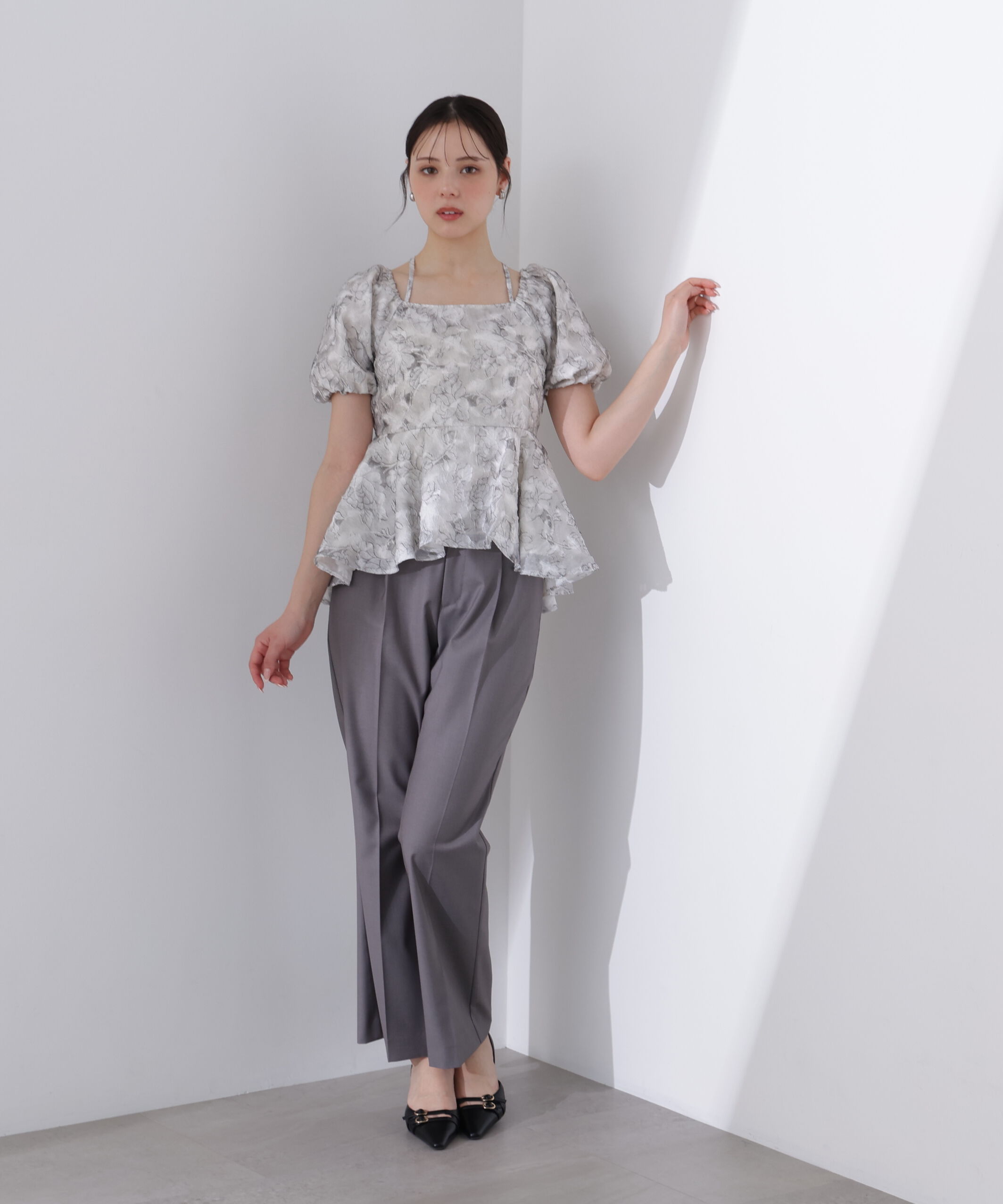 PROPORTION BODY DRESSING「＜Ｌ＞バルーンスリーブペプラムセットアップ」|ワンピース|