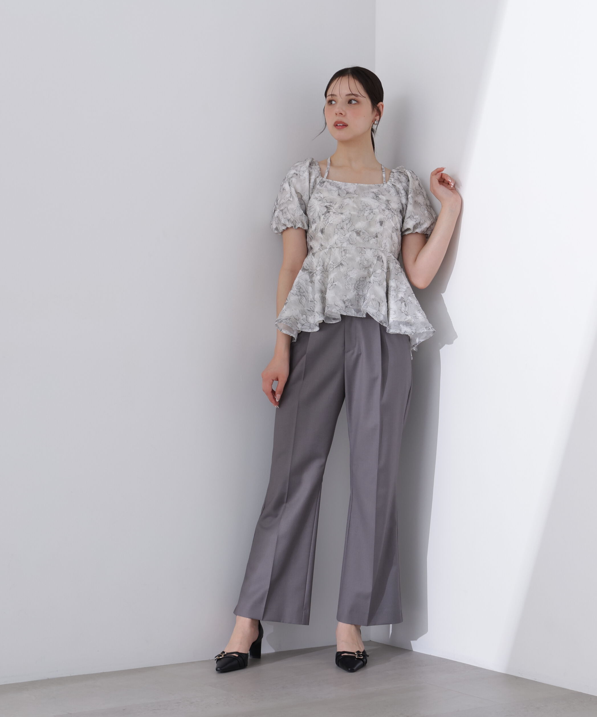 PROPORTION BODY DRESSING「＜Ｌ＞バルーンスリーブペプラムセットアップ」|ワンピース|