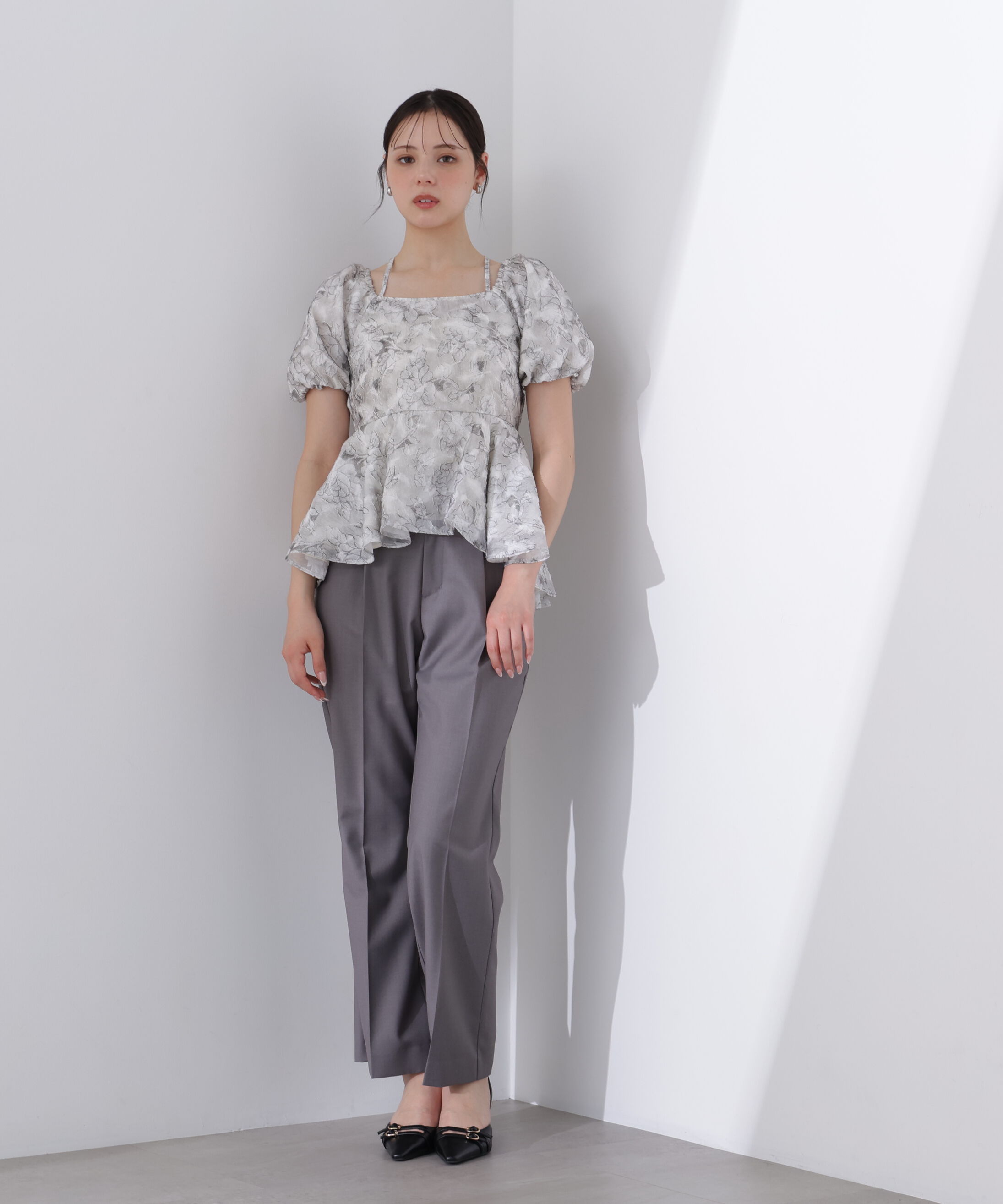 PROPORTION BODY DRESSING「＜Ｌ＞バルーンスリーブペプラムセットアップ」|ワンピース|