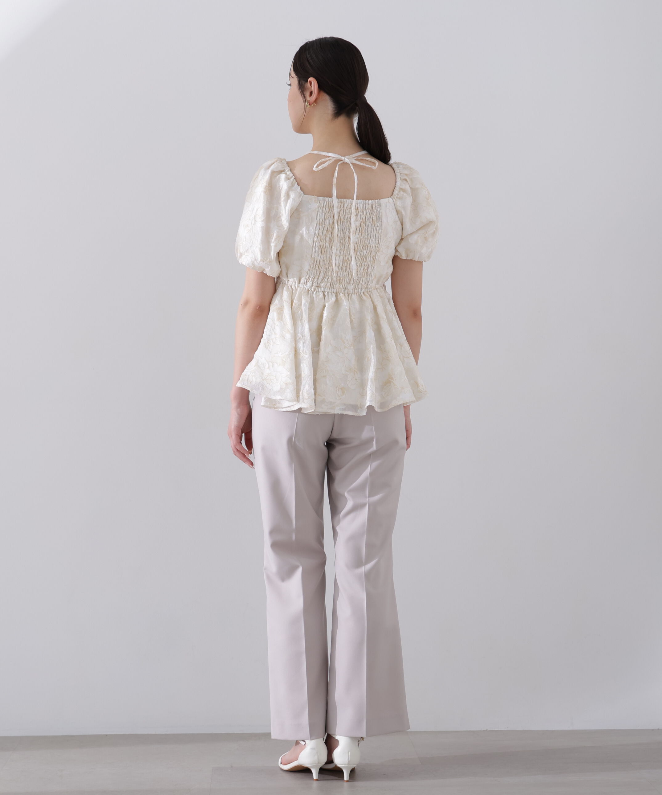 PROPORTION BODY DRESSING「＜Ｌ＞バルーンスリーブペプラムセットアップ」|ワンピース|