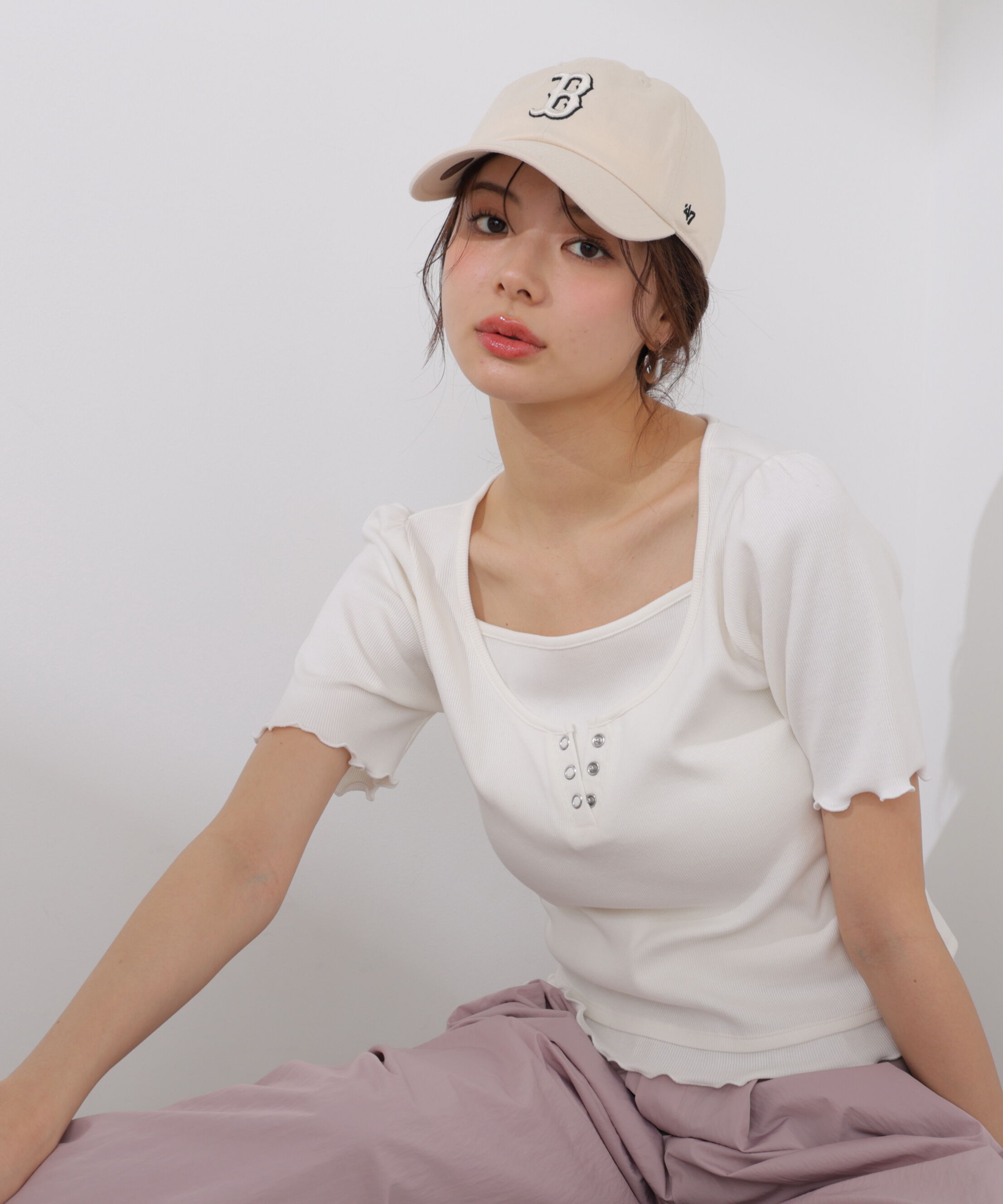 PROPORTION BODY DRESSING「見せかけヘンリーネックカットソー」|Tシャツ・カットソー|