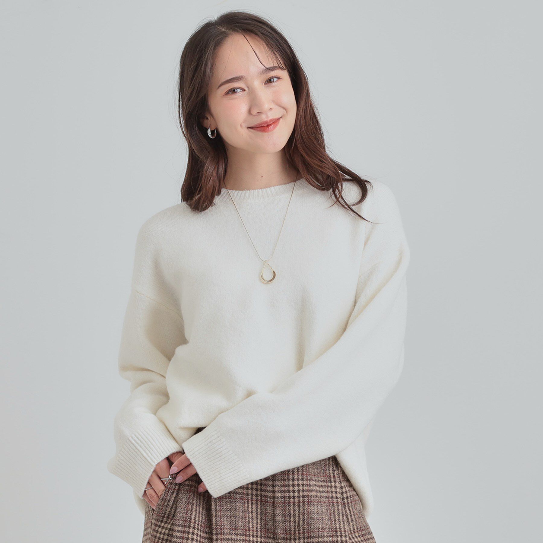 SHOO･LA･RUE「【洗濯機可】お気に入りカラーを身にまとって　ふんわりゆるニット」|ニット・セーター|