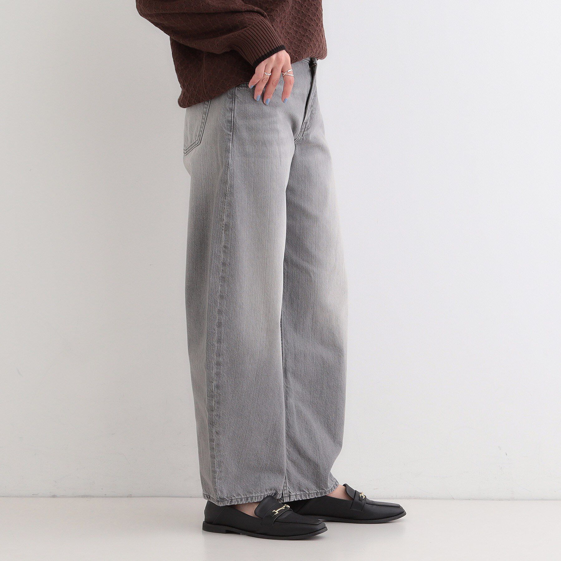SHOO･LA･RUE「【SHOO・LA・RUE DENIM】ゆるっと決まる こなれカーブデニムパンツ」|デニム|