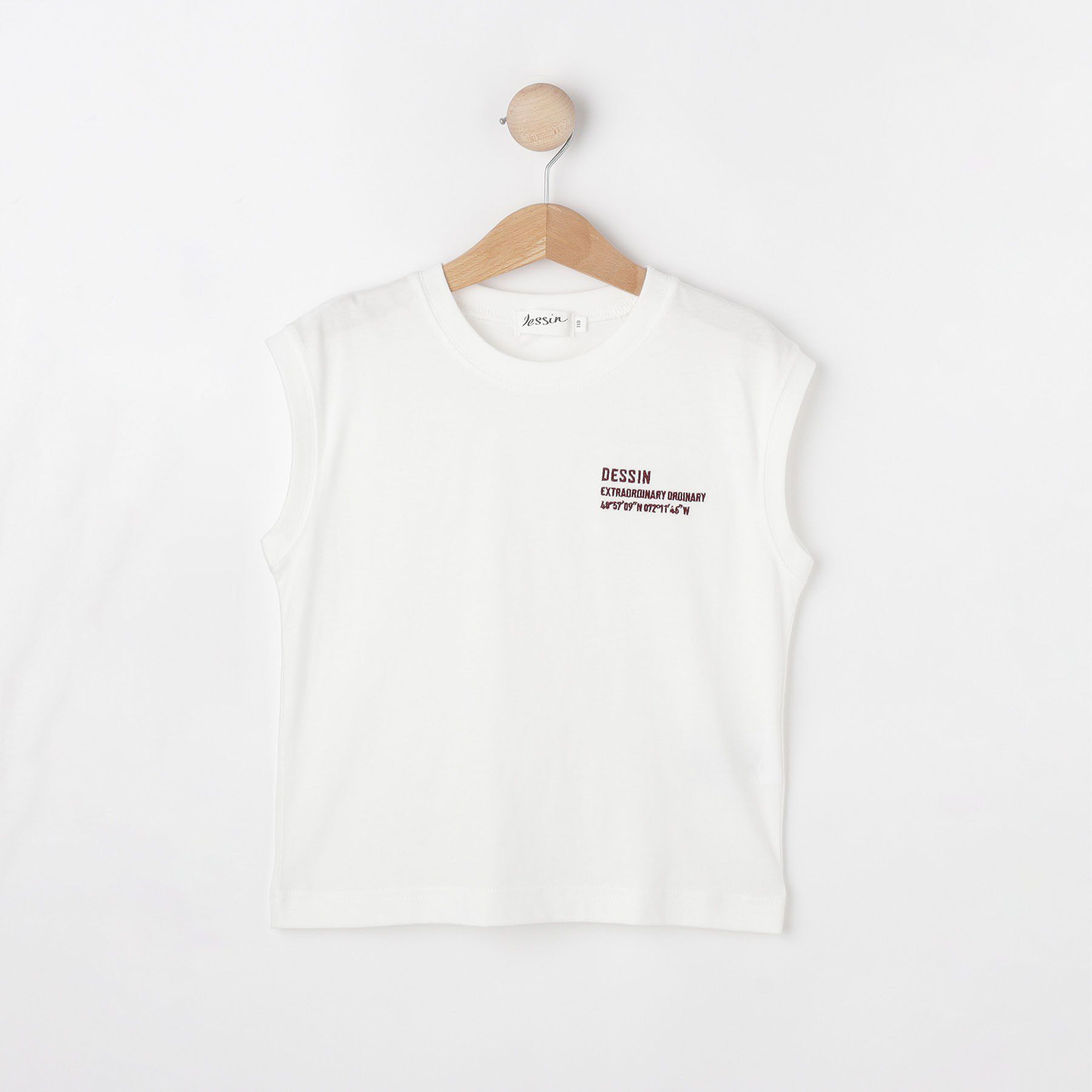 Dessin「【洗える】オーガニックコットンフレンチスリーブ」|Tシャツ・カットソー|ホワイト(002)