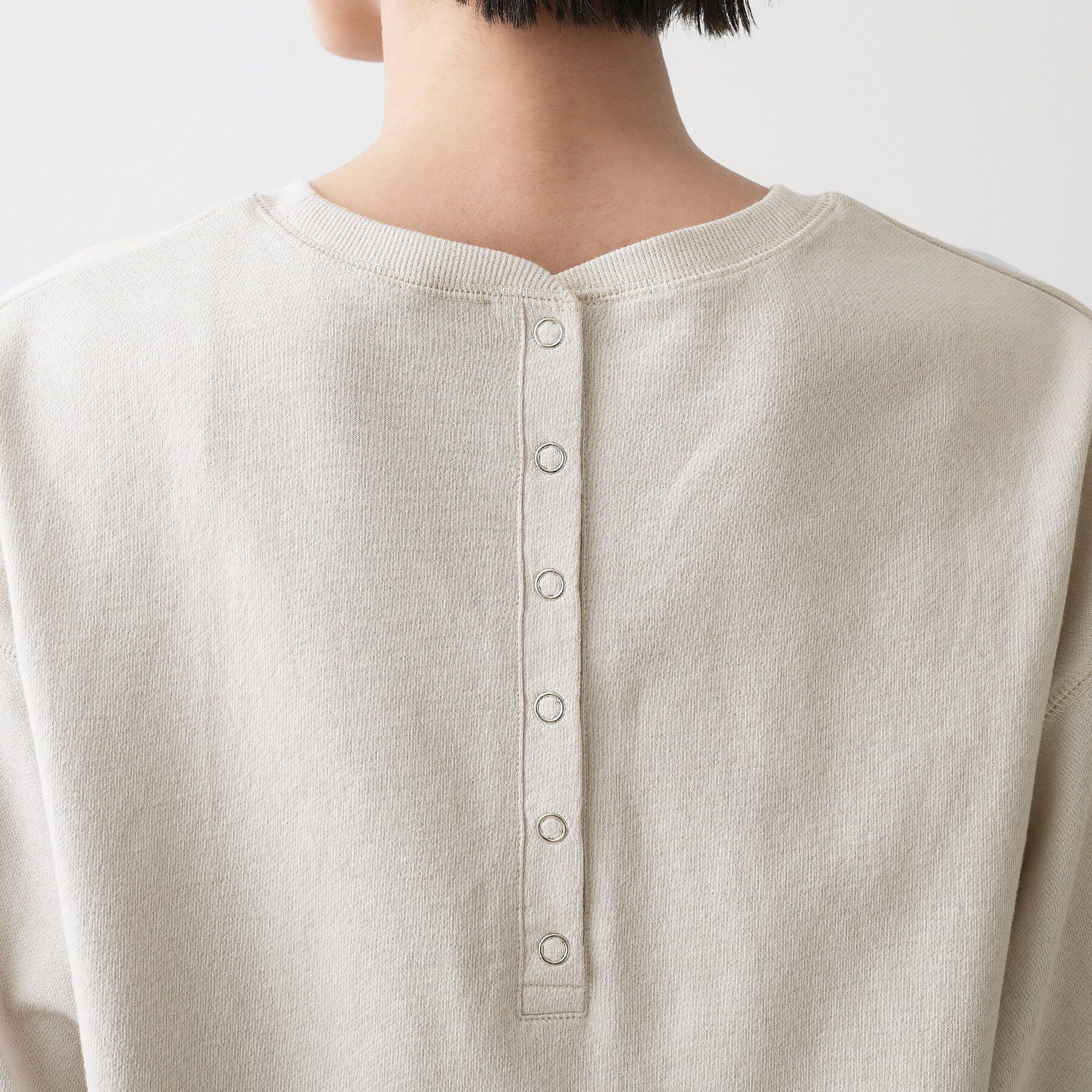 Dessin「【新色追加／360度可愛い】バックヘンリーカットソー5分袖」|Tシャツ・カットソー|