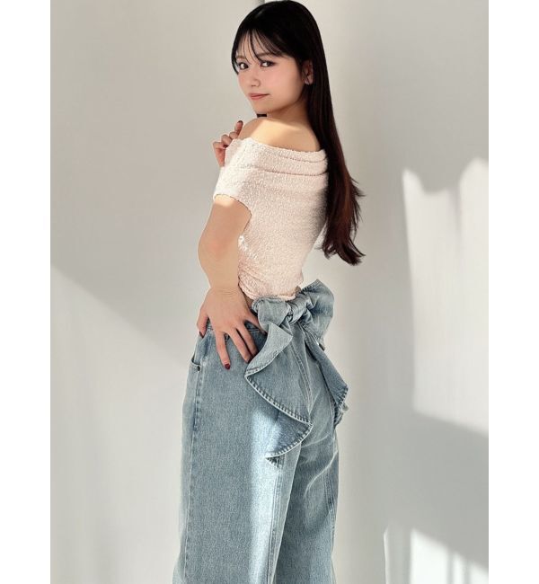 RESEXXY「バックリボンデニムパンツ」|デニム|