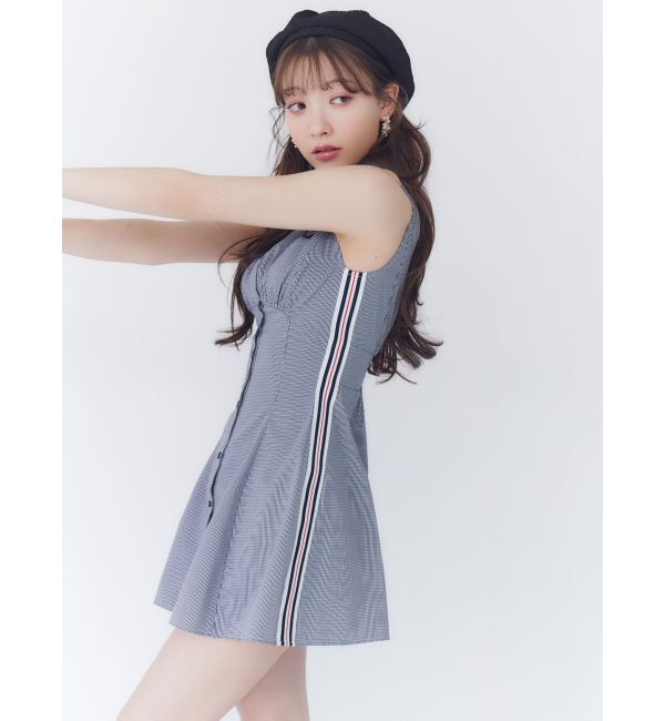 RESEXXY「【FILA】サイドラインシャツワンピース」|ワンピース|
