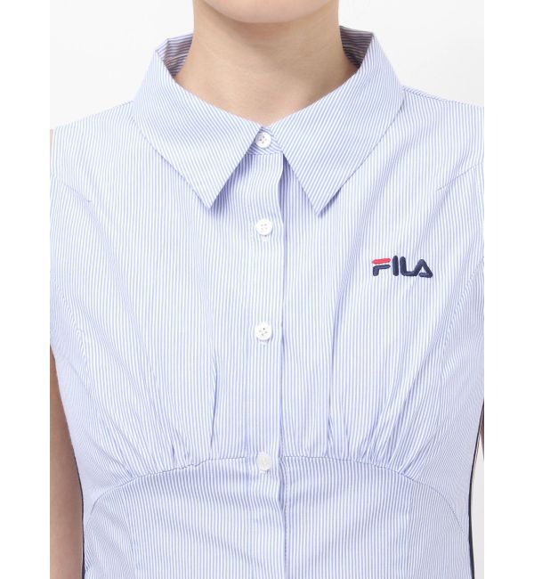 RESEXXY「【FILA】サイドラインシャツワンピース」|ワンピース|