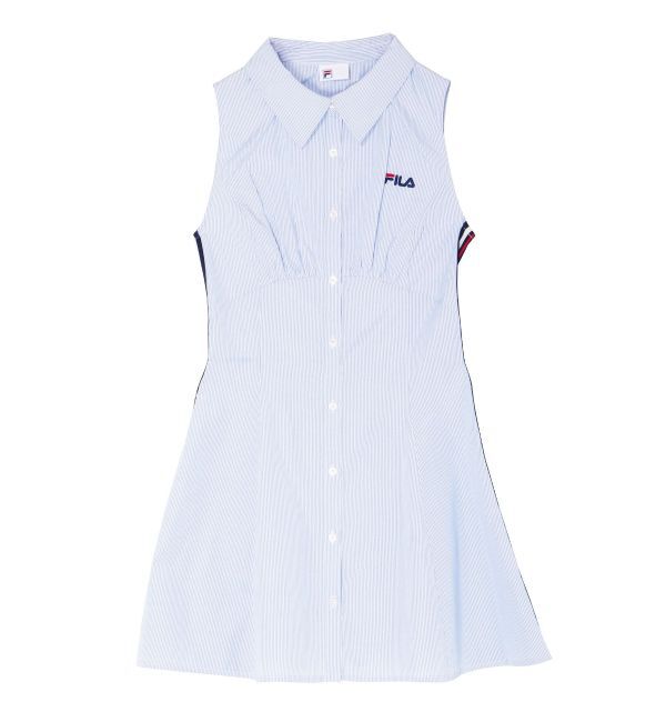 RESEXXY「【FILA】サイドラインシャツワンピース」|ワンピース|