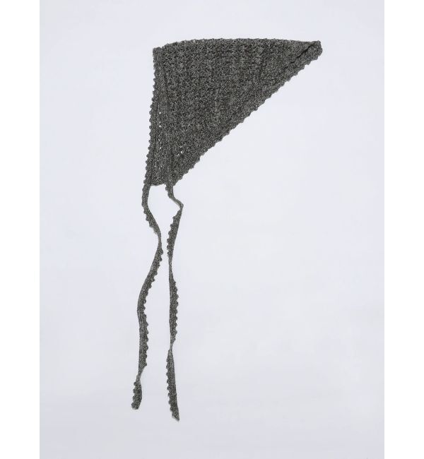 EMODA「【VEQUM】CROCHET LACE HAIR BANDANA」|その他|ブラック