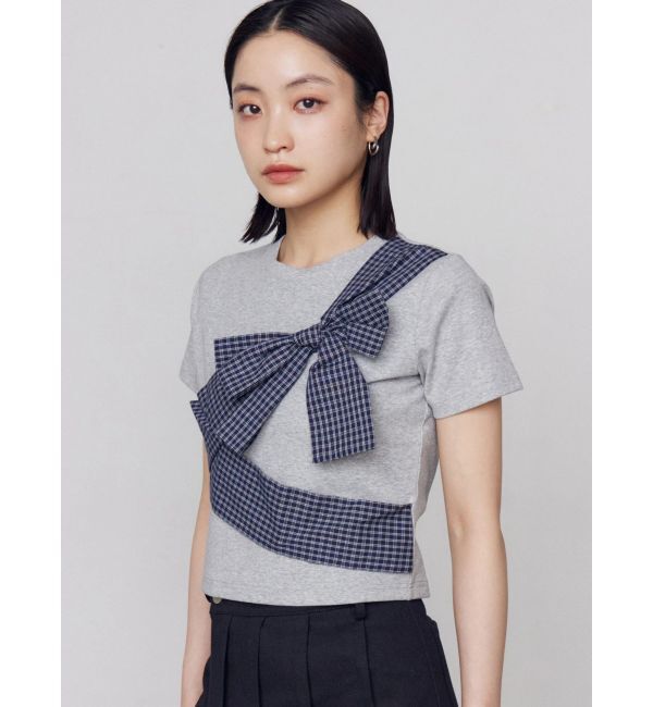 EMODA「リボンテープTシャツ」|Tシャツ・カットソー|