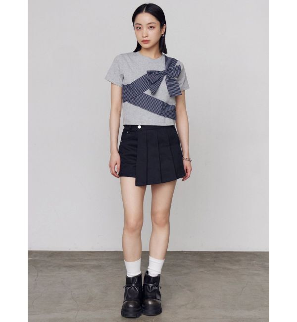 EMODA「リボンテープTシャツ」|Tシャツ・カットソー|