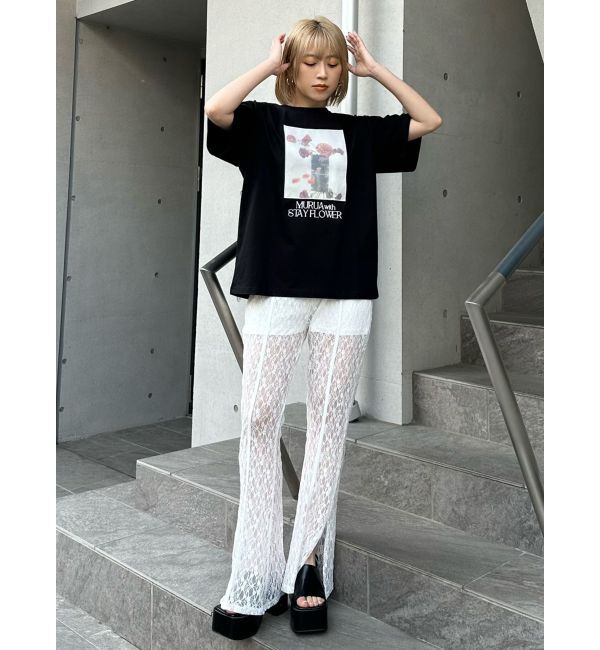 MURUA「【MURUA&times;STAYFLOWER】フォトチュールTシャツ」|Tシャツ・カットソー|