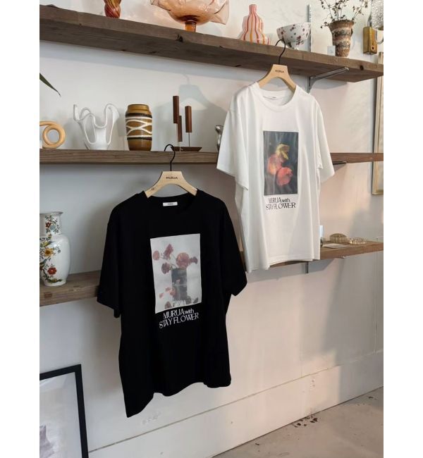 MURUA「【MURUA&times;STAYFLOWER】フォトチュールTシャツ」|Tシャツ・カットソー|