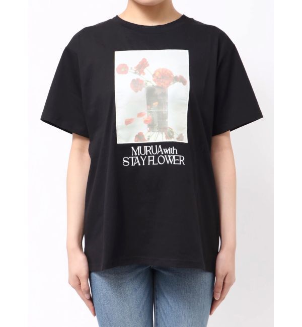 MURUA「【MURUA&times;STAYFLOWER】フォトチュールTシャツ」|Tシャツ・カットソー|