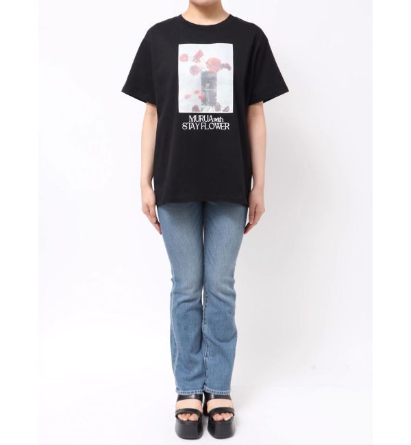 MURUA「【MURUA&times;STAYFLOWER】フォトチュールTシャツ」|Tシャツ・カットソー|