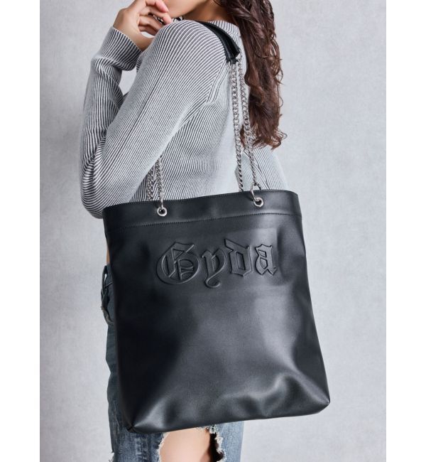 GYDA「GydaチェーントートBAG【WEB限定】」|トートバッグ|ブラック