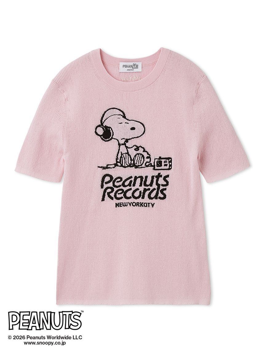 Mila Owen「【PEANUTS RECORDS】スヌーピージャガードリブニット」|ニット・セーター|PNK