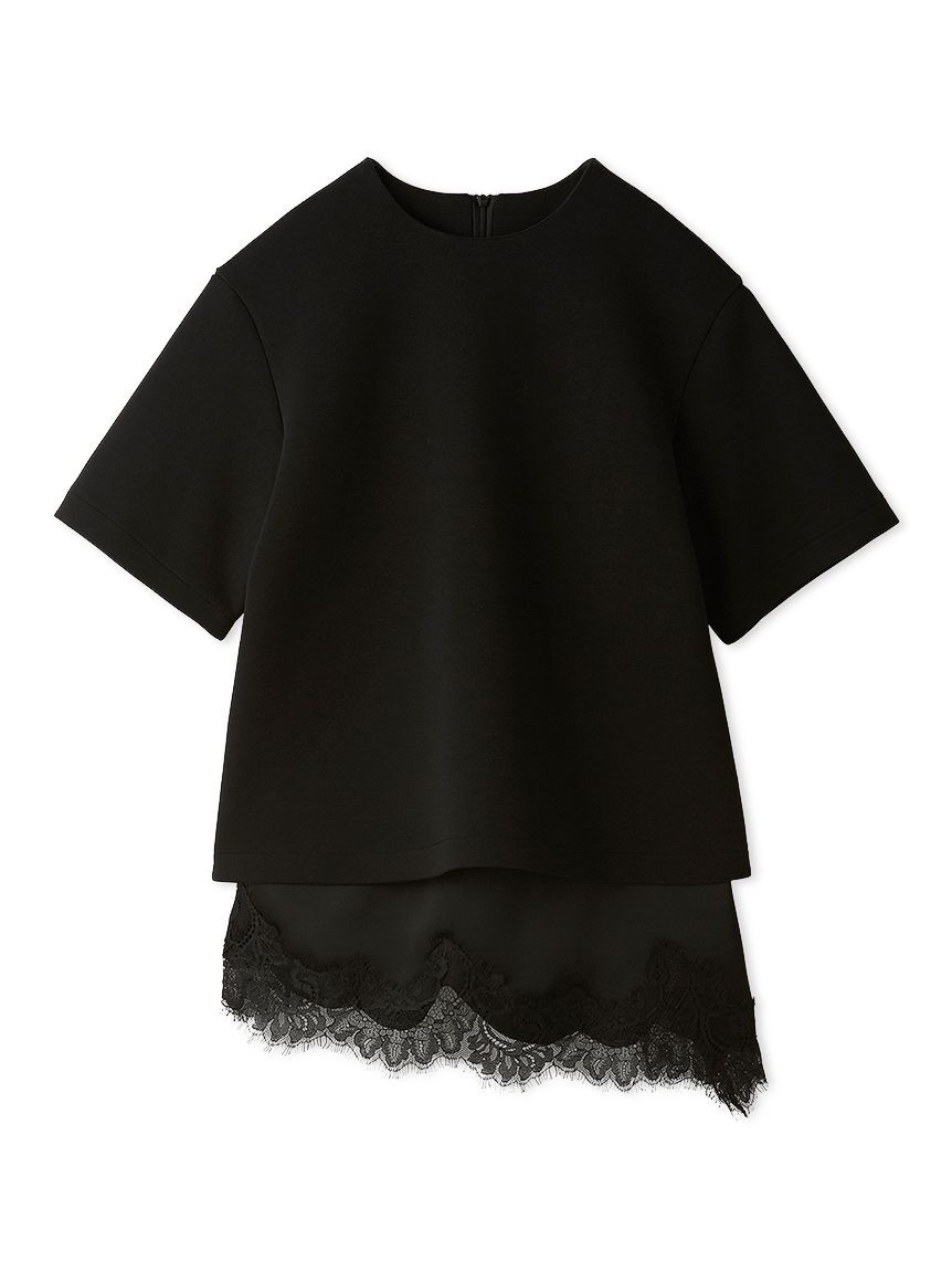 Mila Owen「【WEB限定カラー】キャミレイヤードダンボールＴシャツ」|Tシャツ・カットソー|BLK