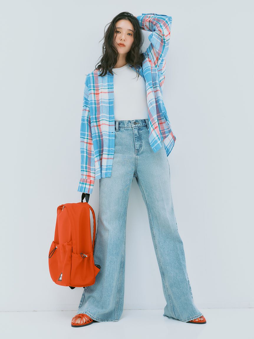 Mila Owen「【MILA PANTS】フレアデニムパンツ」|デニム|