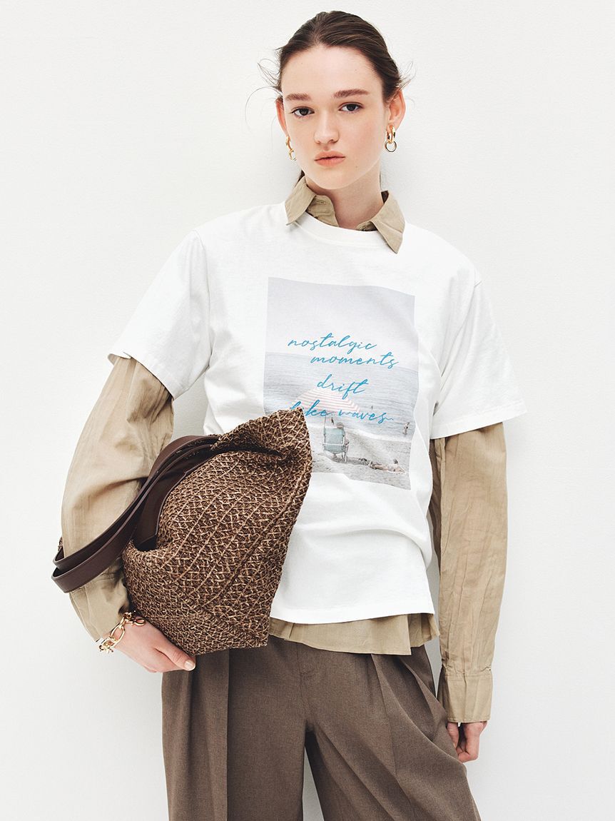 Mila Owen「フォトプリントＴシャツ」|Tシャツ・カットソー|