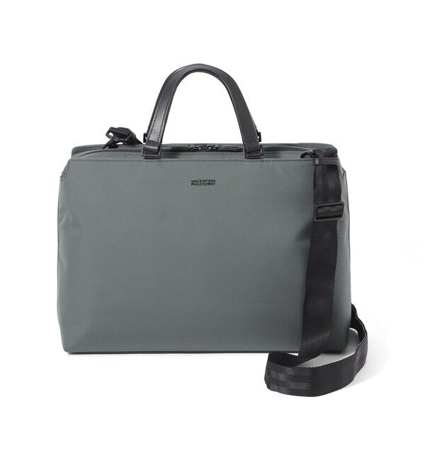 MACKINTOSH PHILOSOPHY「【WEB＆一部店舗限定】ポリエステルオックス 2WAYブリーフバッグ」|トートバッグ|チャコールグレー