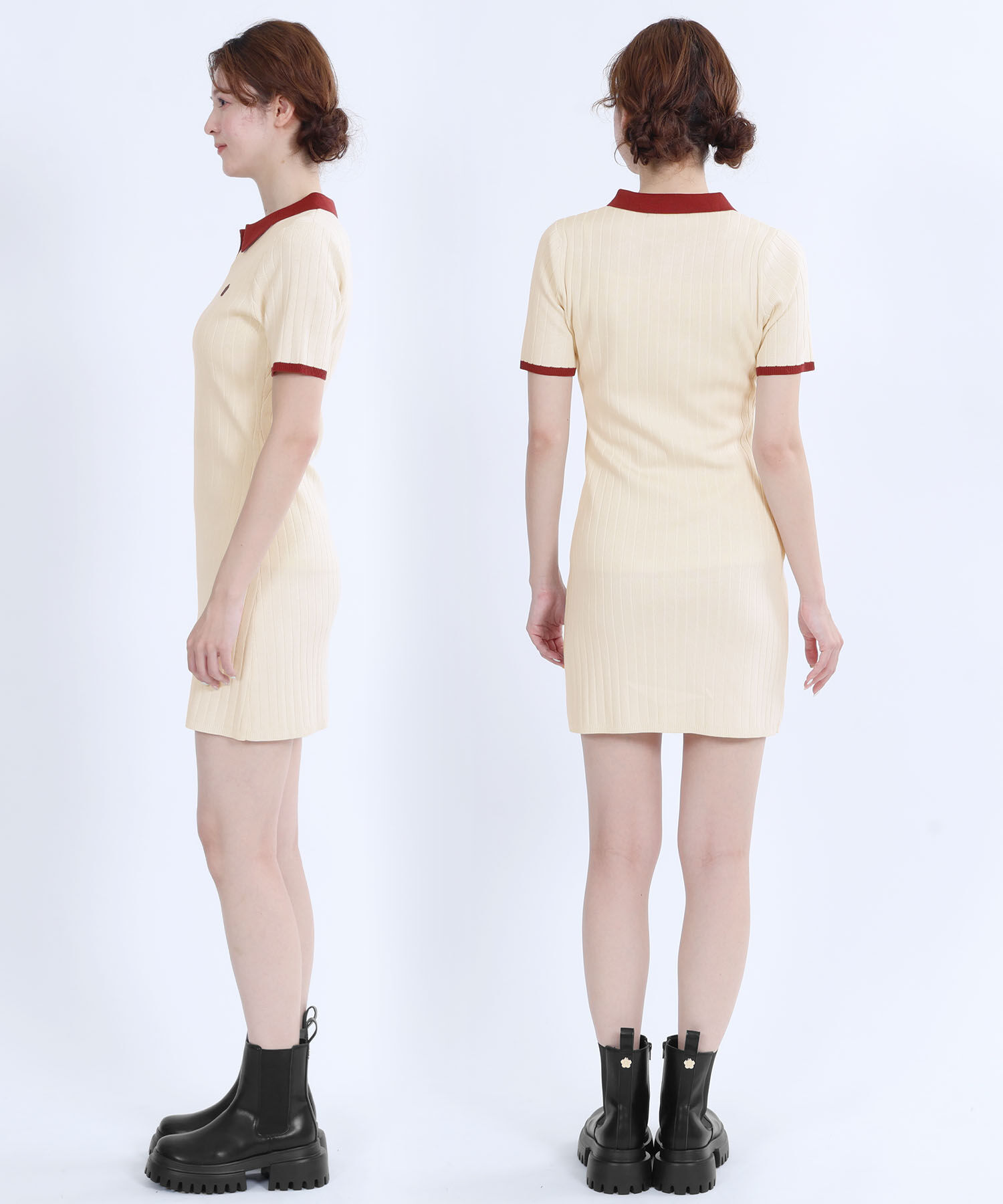 MARY QUANT「ワイドリブニット ワンピース」|ワンピース|