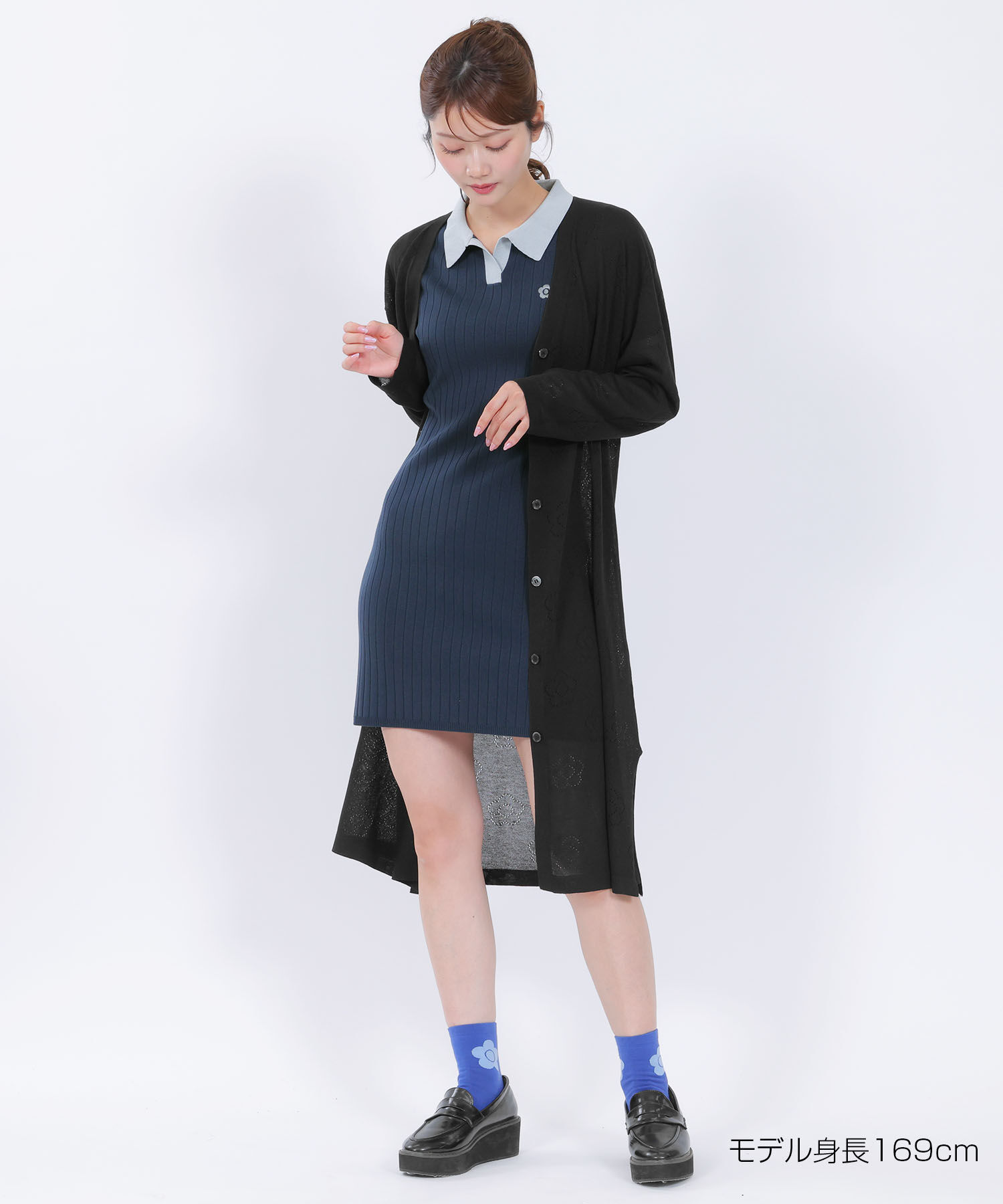 MARY QUANT「ワイドリブニット ワンピース」|ワンピース|