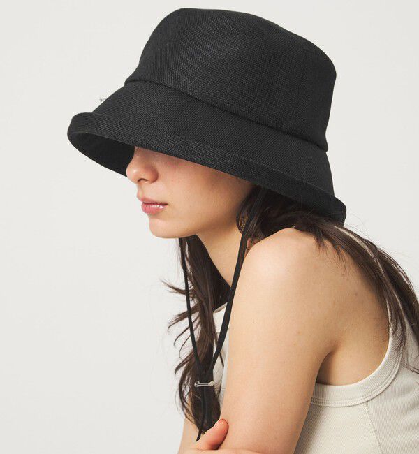 UNITED ARROWS green label relaxing「3WAY 遮光ブリム シェード ハット UVケア」|ハット|BLACK