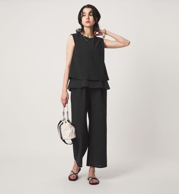 UNITED ARROWS green label relaxing「【結論シリーズ】ダブルフレアオールインワン［size SHORT/TALLあり］」|オールインワン|