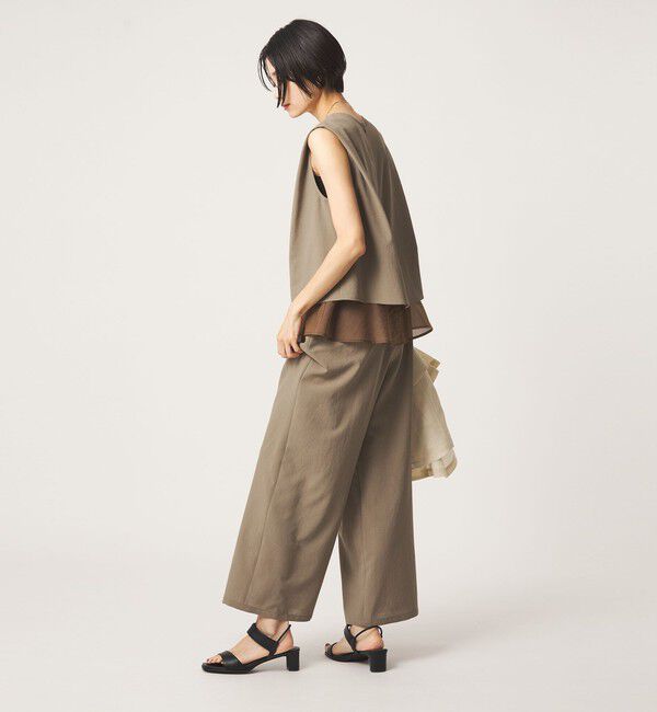 UNITED ARROWS green label relaxing「【結論シリーズ】ダブルフレアオールインワン［size SHORT/TALLあり］」|オールインワン|