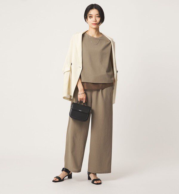 UNITED ARROWS green label relaxing「【結論シリーズ】ダブルフレアオールインワン［size SHORT/TALLあり］」|オールインワン|