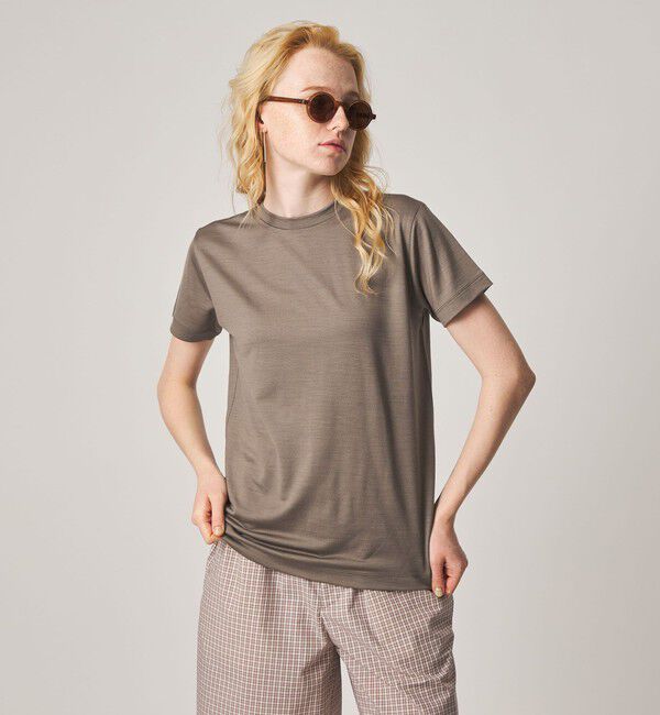 STEVEN ALAN「＜Steven Alan＞ウールジャージー ショートスリーブ Tシャツ」|Tシャツ・カットソー|MD.BROWN