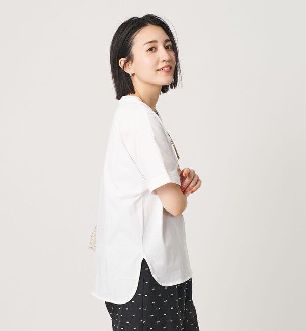 BEAUTY&YOUTH UNITED ARROWS「コットン天竺 ラウンドヘム Tシャツ」|Tシャツ・カットソー|WHITE