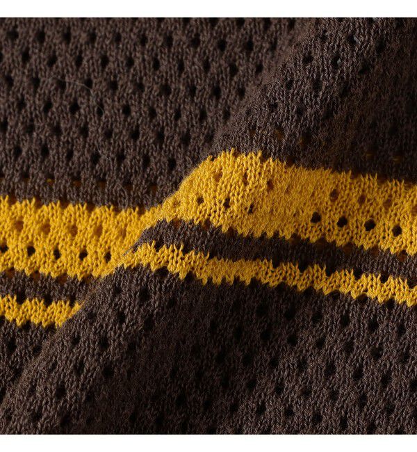 BEAMS PLUS「Mesh Polo Stripe」|ポロシャツ|