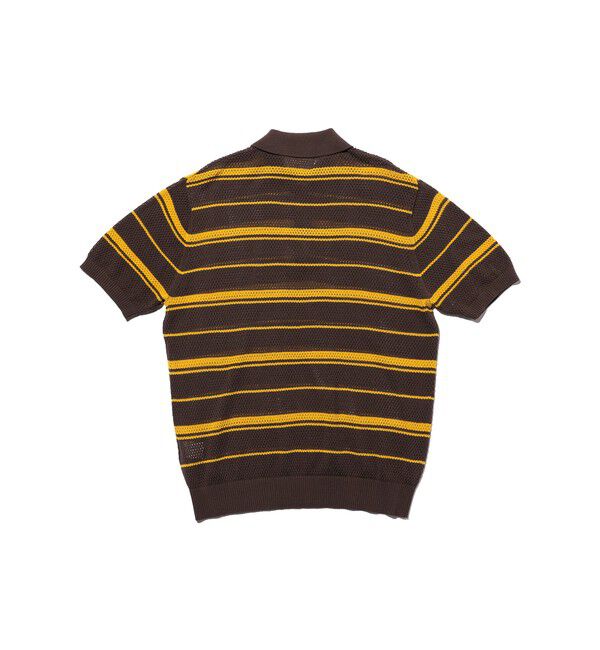 BEAMS PLUS「Mesh Polo Stripe」|ポロシャツ|