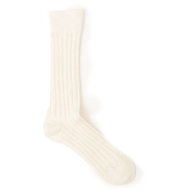 SHIPS for women「Piedi nudi:ミックスリブソックス」|ソックス|ライトホワイト