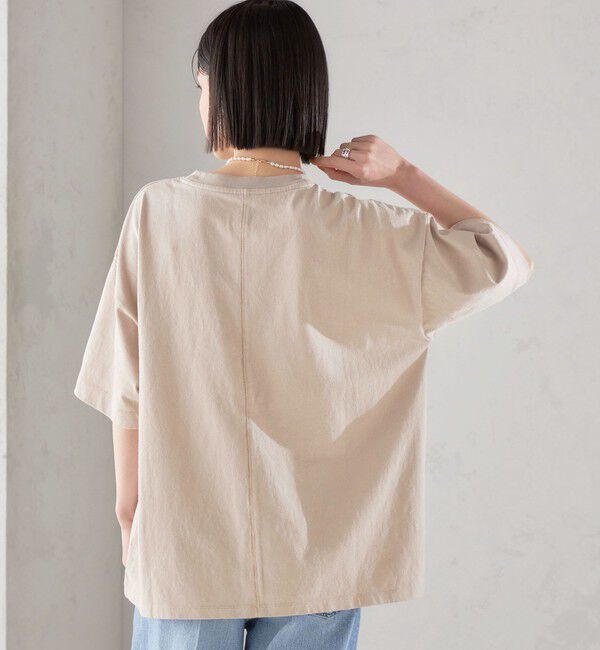 SHIPS for women「【SHIPS別注】81BRANCA:5分袖 ロゴ TEE 24SS 」|Tシャツ・カットソー|