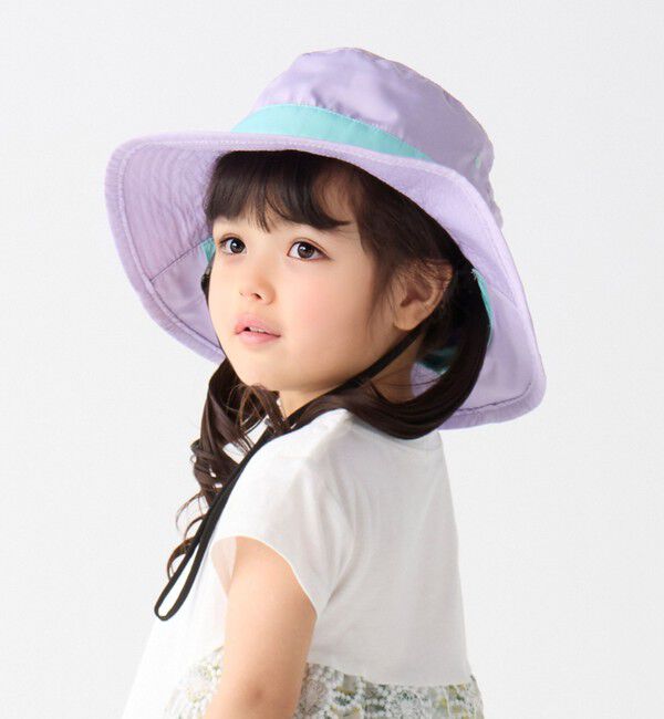 SHIPS Colors 「SHIPS Colors:〈手洗い可能〉サファリ ハット (KIDS)◇」|ハット|ラベンダー